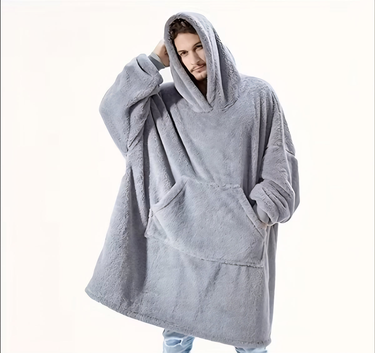 Sherpa™ Oversized Hoodie — Grey