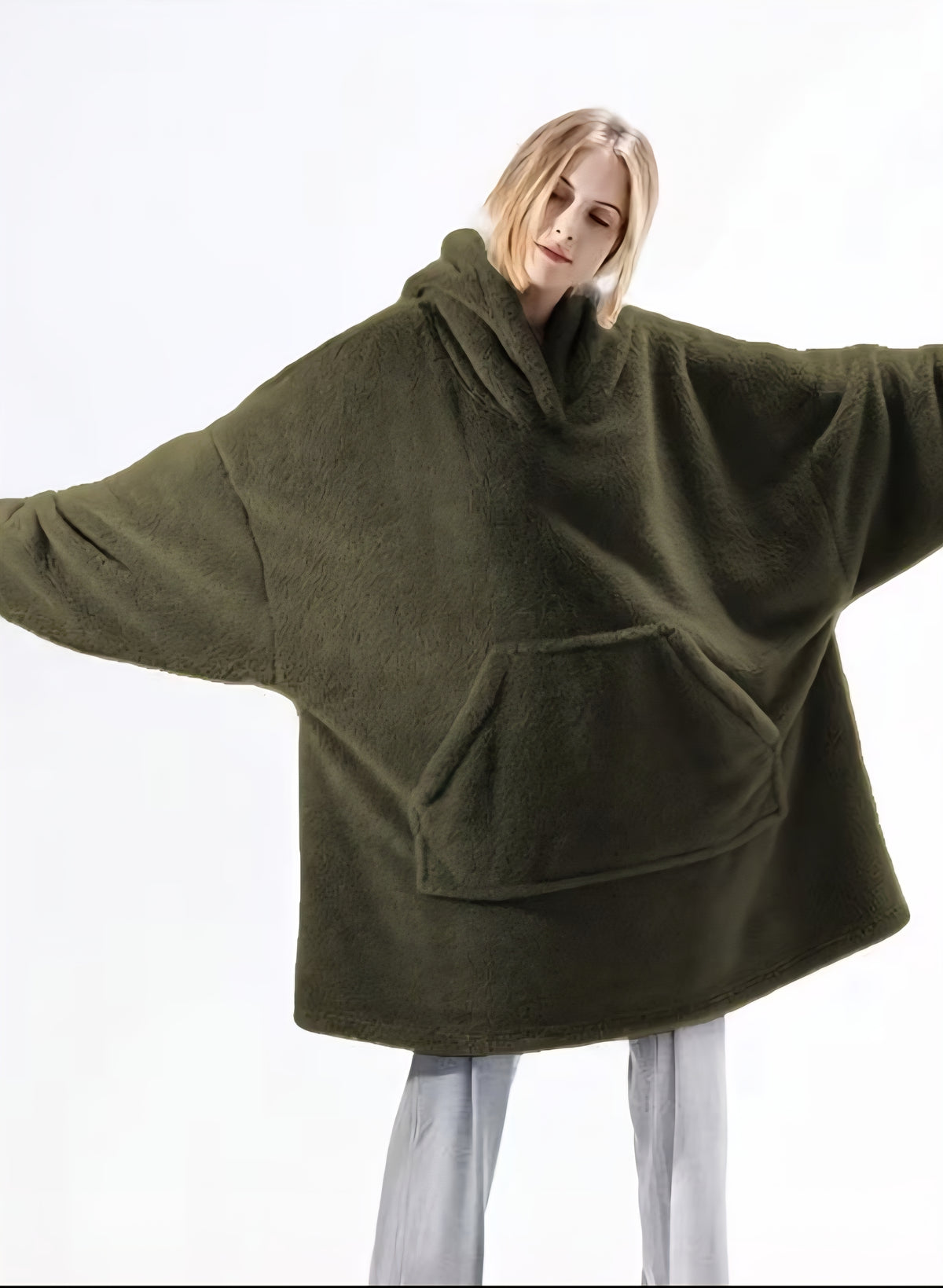 Sherpa™ OverSized Hoodie-Green
