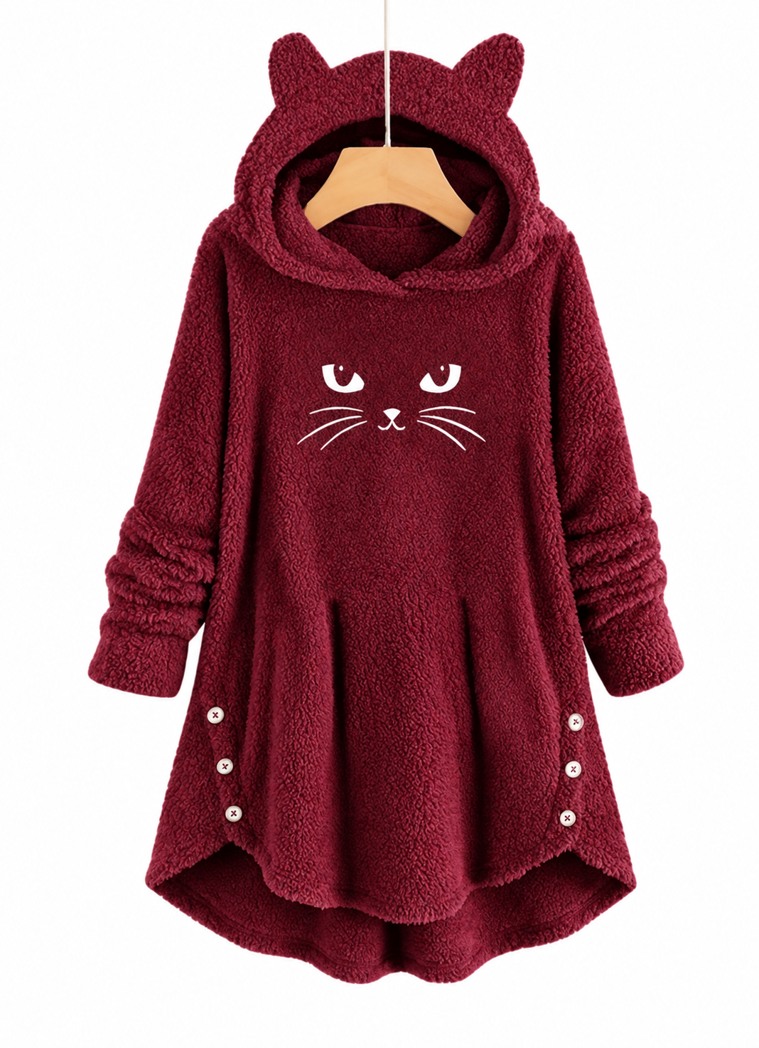 Sherpa™ Cat-Ear Hoodie Dress
