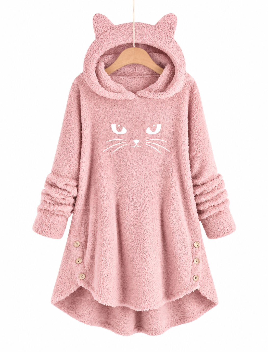Sherpa™ Cat-Ear Hoodie Dress
